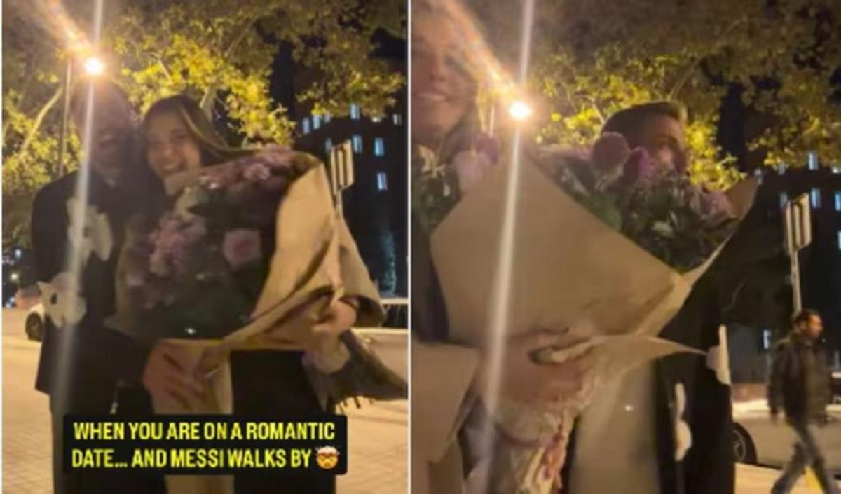 Ζευγάρι τραβούσε βίντεο σε ρομαντικό ραντεβού και πέρασε από πίσω τους ο… Μέσι