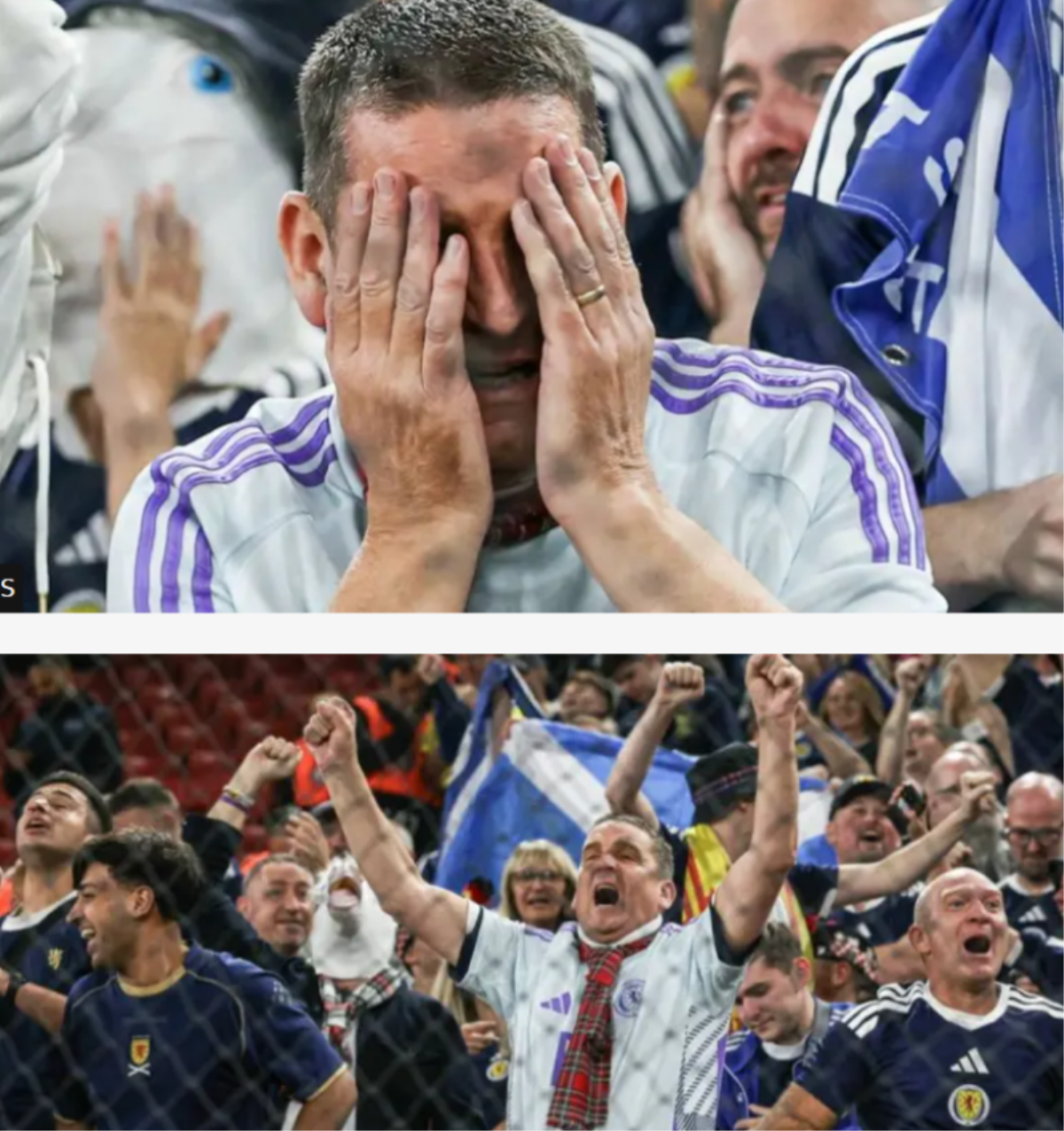 Από την… ψυχρολουσία στο ξέσπασμα: Αυτός ο φίλαθλος της Σκωτίας που είδε τα… πάντα μέσα σε μόλις 15 λεπτά!