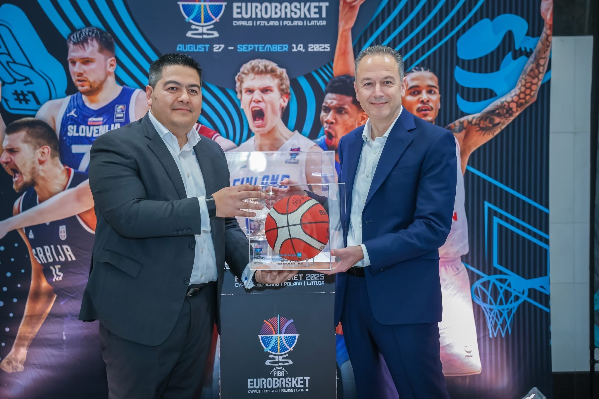 Τρ. Κύπρου: Υποδέχθηκε το τρόπαιο του FIBA EuroBasket 2025 σε μια ιστορική στιγμή για τον κυπριακό αθλητισμό