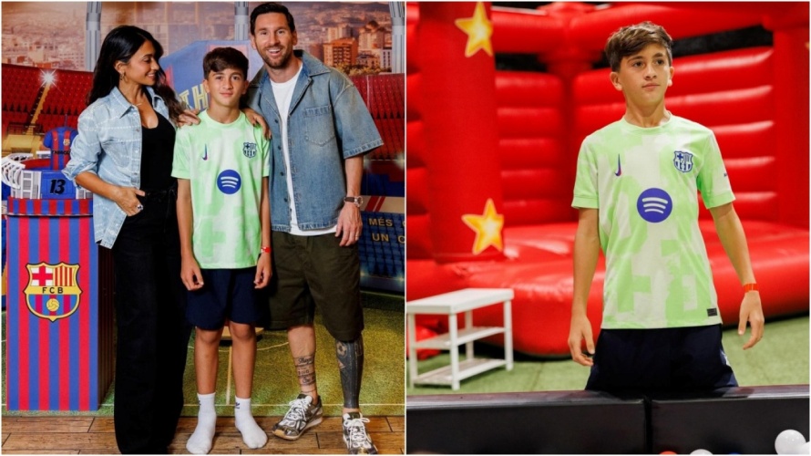 Ο γιος του Μέσι έγινε 13 και γιόρτασε τα γενέθλια του με χρώμα Μπαρτσελόνα!