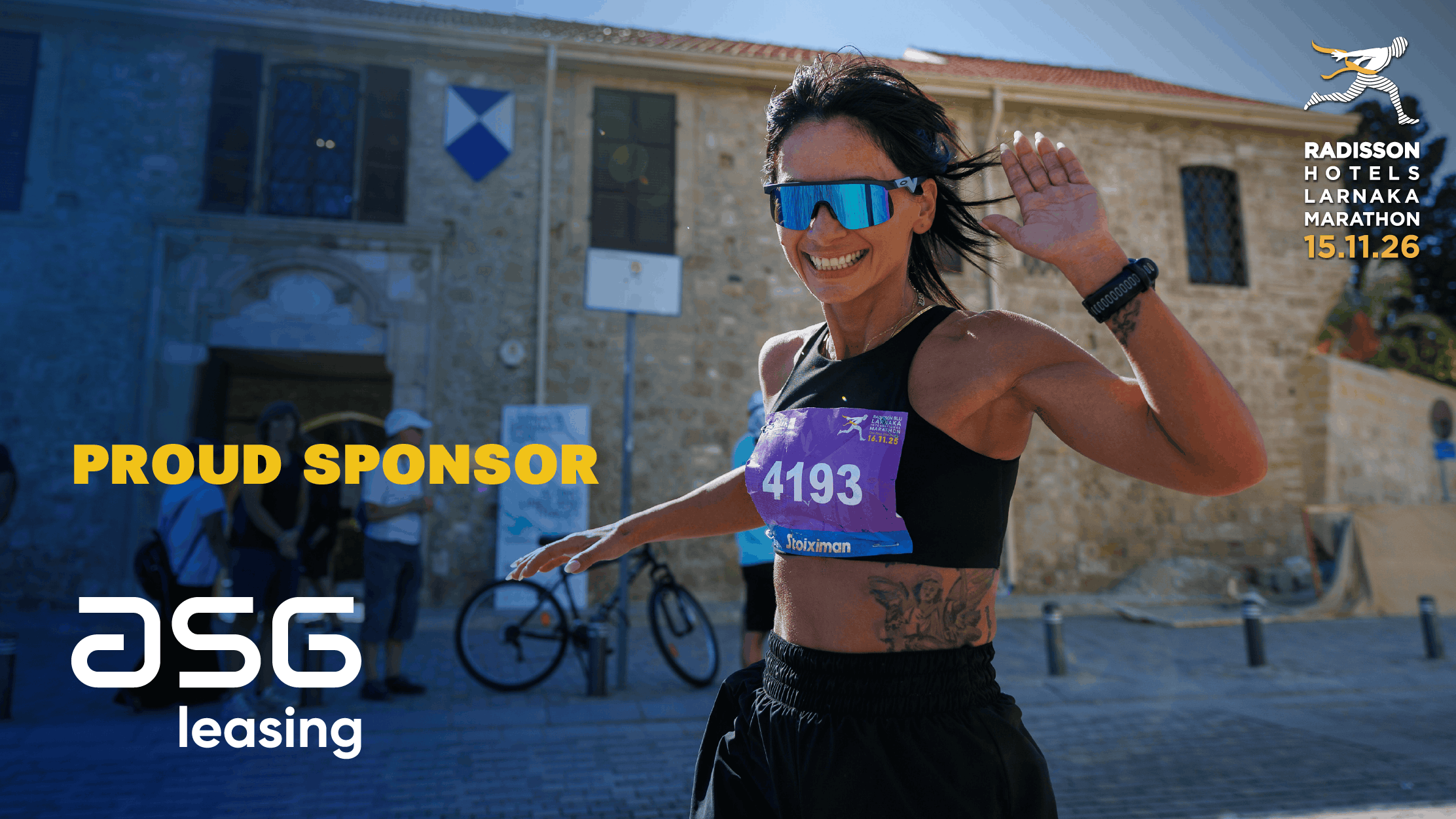 Η ASG Leasing οδηγεί για ακόμη μια χρονιά τον Radisson Hotels Larnaka Marathon