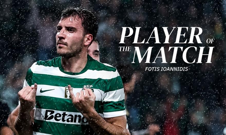 Σε φοβερά φεγγάρια ο Ιωαννίδης, ξανά Man of the Match για την Σπόρτινγκ!