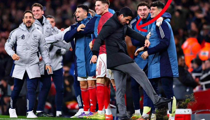 «Επιτέλους μπήκε»: Το ξέσπασμα και η... κλωτσιά του Αρτέτα στο νικητήριο γκολ της Άρσεναλ! (ΒΙΝΤΕΟ)