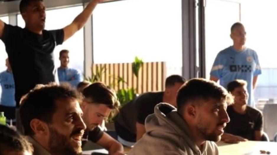 Η αντίδραση των παικτών της Σίτι μετά την μαθηματική εξασφάλιση του τίτλου (BINTEO)