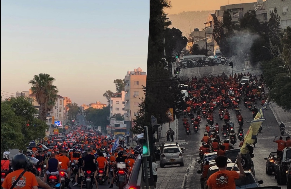 Εντυπωσιακές εικόνες και ΒΙΝΤΕΟ από την μοτο-πορεία των Πορτοκαλί στη Λευκωσία!