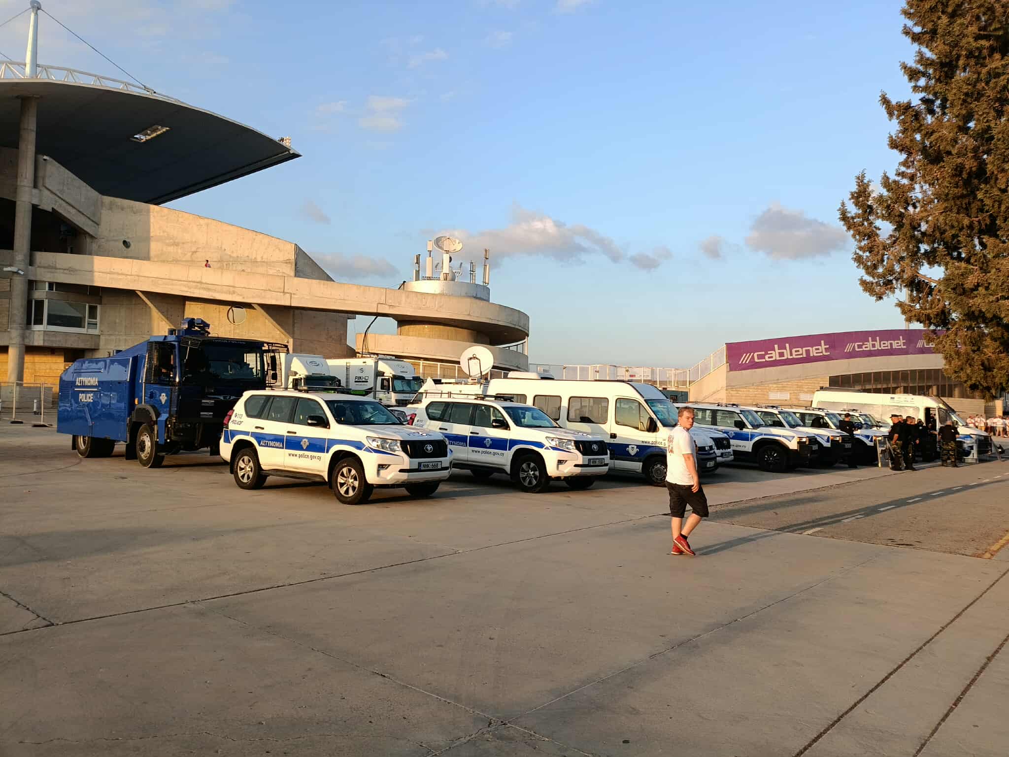 Ομόνοια-Μάιντς: Από νωρίς στο γήπεδο οι Γερμανοί – Έντονη παρουσία της αστυνομίας (ΦΩΤΟΓΡΑΦΙΕΣ)