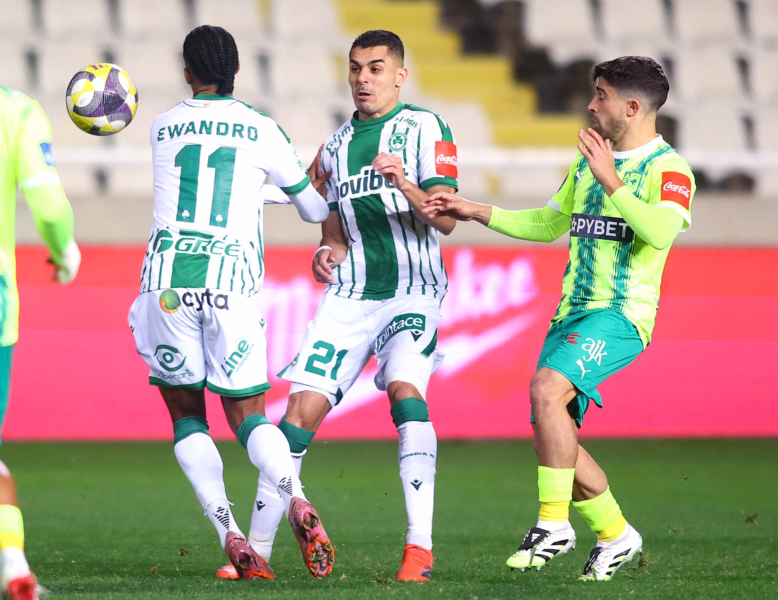 LIVE: Ομόνοια-ΑΕΚ 2-0 (Α' ΗΜΙΧΡΟΝΟ)