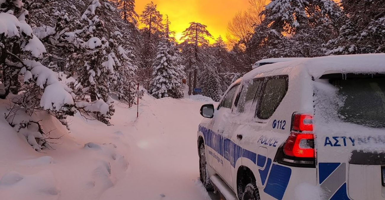 Στο… ψυγείο η Κύπρος με χιόνια και βροχές - Ποιοι δρόμοι επηρεάστηκαν από τον παγετό, δείτε ζωντανά την εξέλιξη του καιρού