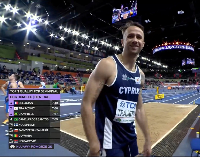 Παγκόσμιο Πρωτάθλημα Κλειστού Στίβου: ΑΝΕΤΗ πρόκριση στα ημιτελικά για Μίλαν Τράικοβιτς!