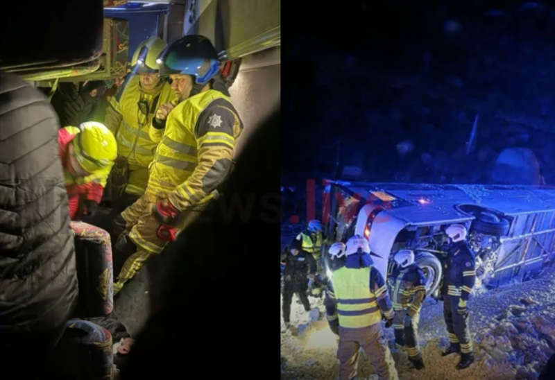 Aτύχημα για την Εθνική Κύπρου Χάντμπολ στην Εσθονία – Ανατράπηκε το λεωφορείο της αποστολής, δύο τραυματίες