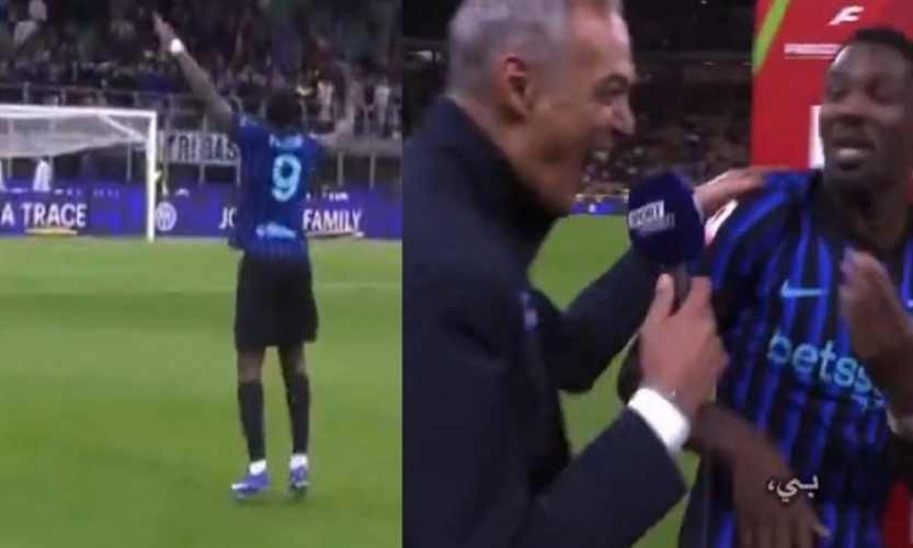 «Θεοπάλαβος» ο Τουράμ της Ίντερ, έφυγε τρεις φορές από το flash interview για να χορέψει με τους οπαδούς! (ΒΙΝΤΕΟ)