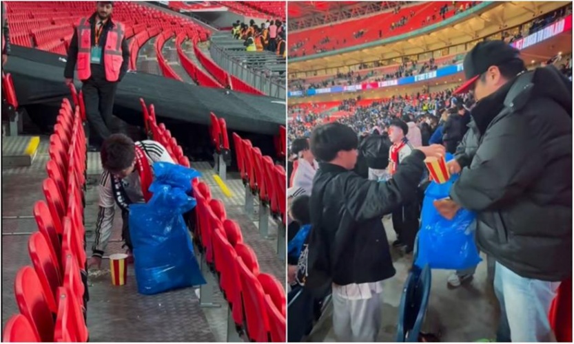 Μόνο αυτοί: Δεκάδες Ιάπωνες φίλαθλοι καθάρισαν την εξέδρα στο Γουέμπλεϊ μετά τη νίκη επί της Αγγλίας! (ΒΙΝΤΕΟ)