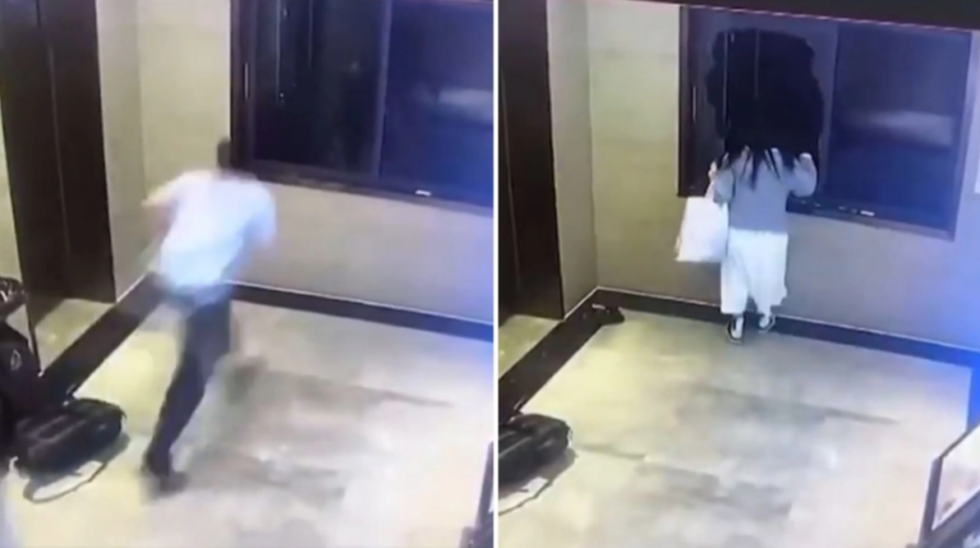 VIDEO: Καβγάς με θεαματικό φινάλε: Πήδηξε από το παράθυρο για να γλιτώσει από τη… γυναίκα του!
