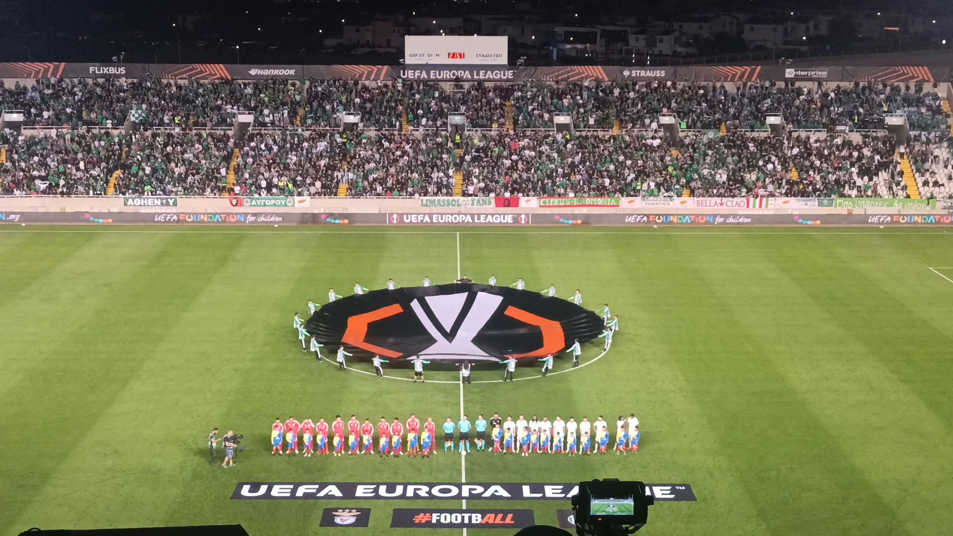 LIVE: Ομόνοια - Μπενφίκα 0-0 (Α' ΗΜΙΧΡΟΝΟ)