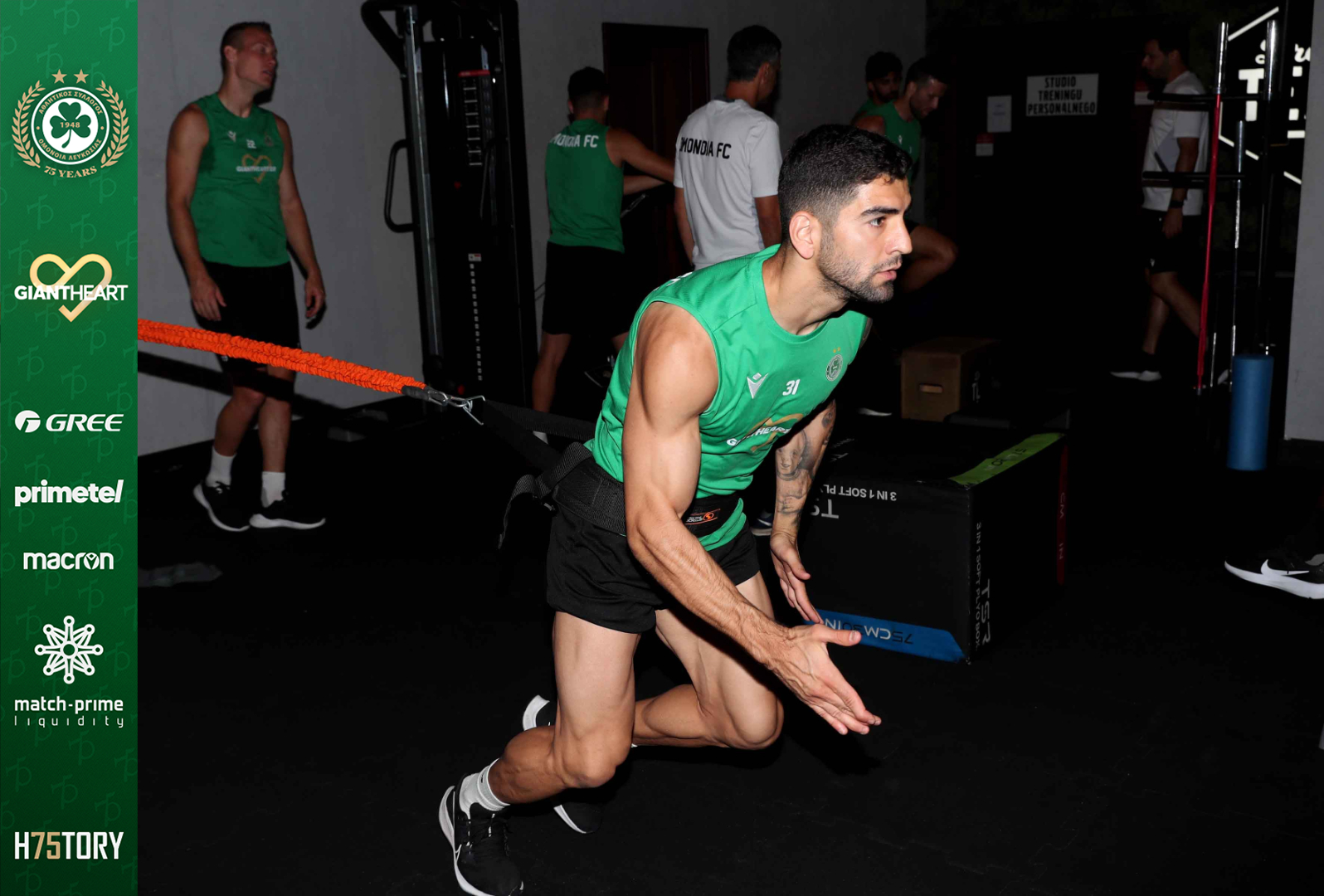 ΦΩΤΟΓΡΑΦΙΕΣ από την προπόνηση της Ομόνοιας στο γυμναστήριο