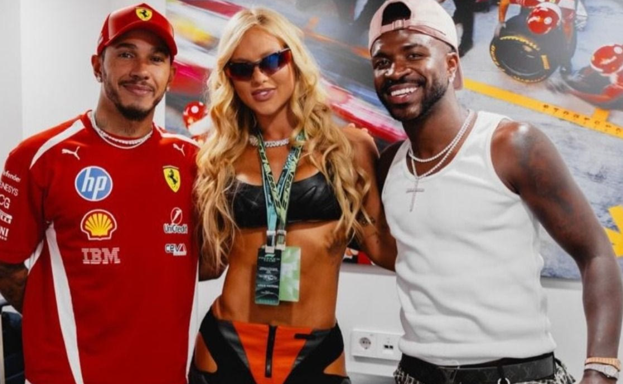 F1: Ο Βινίσιους συνάντησε Χάμιλτον και Φερστάπεν στο GP της Μαδρίτης και τους χάρισε τις φανέλες του – Η εντυπωσιακή εμφάνιση της Φονσέκα