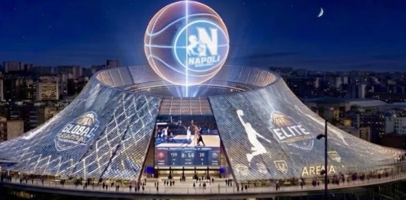 Αυτός είναι ο «Βεζούβιος»: Το υπερσύγχρονο γήπεδο που θέλει να χτίσει η Νάπολι για να μπει στην EuroLeague