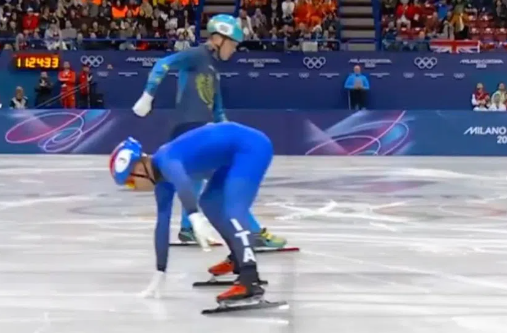 Το ακραίο photo finished Ιταλού αθλητή στους Χειμερινούς Ολυμπιακούς Αγώνες (BINTEO)