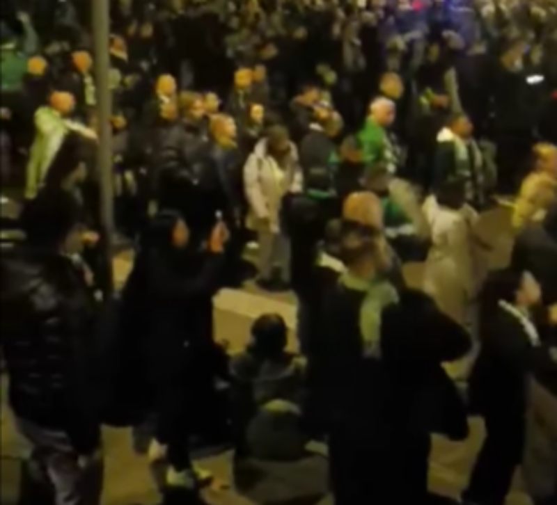 Φοβερές σκηνές στην πορεία των Ομονοιατών στη Βιέννη (ΒΙΝΤΕΟ)