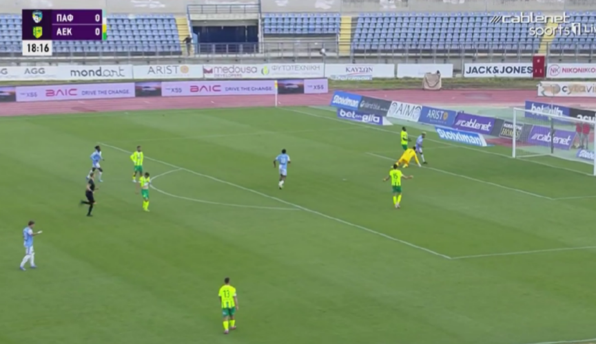 Απίστευτο λάθος του Εκπολό, το εκμεταλλεύεται ο Ζάζα και σκοράρει! Δείτε το 1-0 της Πάφου (ΒΙΝΤΕΟ)
