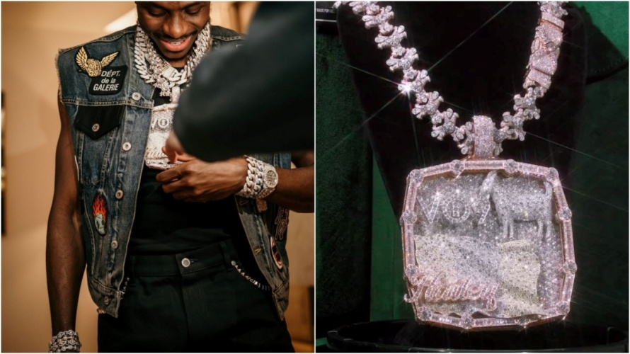 Οσιμέν: Γενέθλια με ένα κιλό... διαμάντια στον λαιμό! (ΒΙΝΤΕΟ)