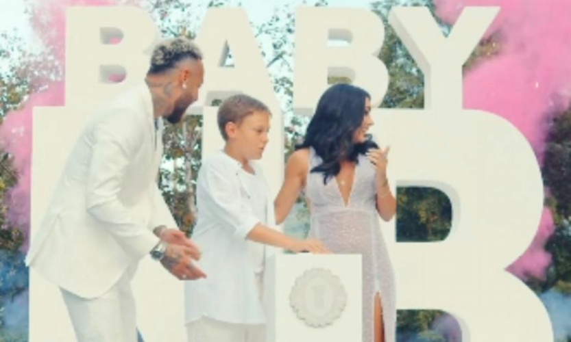 Το ζεύγος Νεϊμάρ έκανε gender reveal πάρτι και αποκάλυψε το φύλο του μωρού τους (ΒΙΝΤΕΟ)