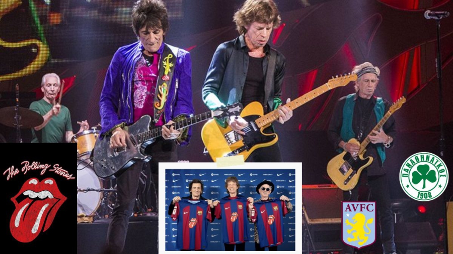 Rolling Stones και ποδόσφαιρο; Από τον Τζάγκερ και την Άστον Βίλα, ως την Μπαρτσελόνα με ολίγη από… Παναθηναϊκό!