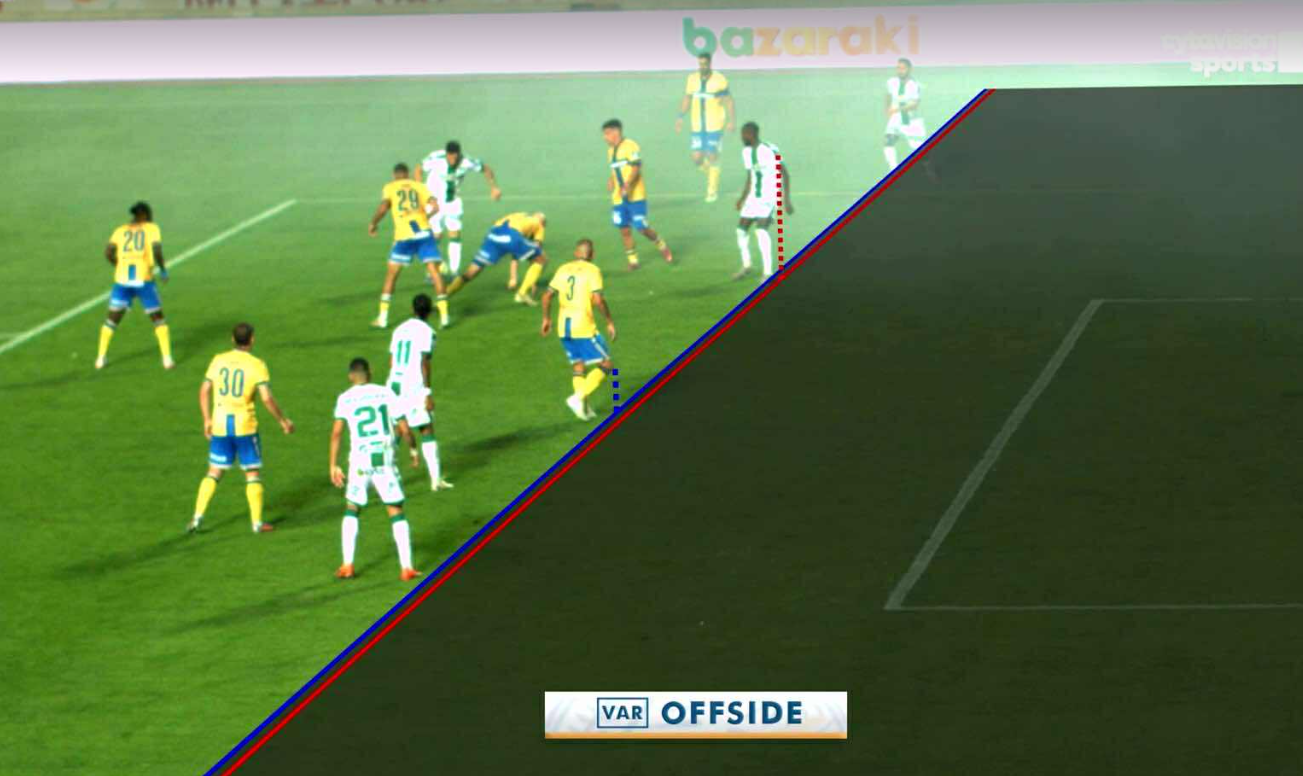 ΦΩΤΟΓΡΑΦΙΑ: Το ακυρωθεν γκολ του Σεμέδο – Η γραμμή του VAR