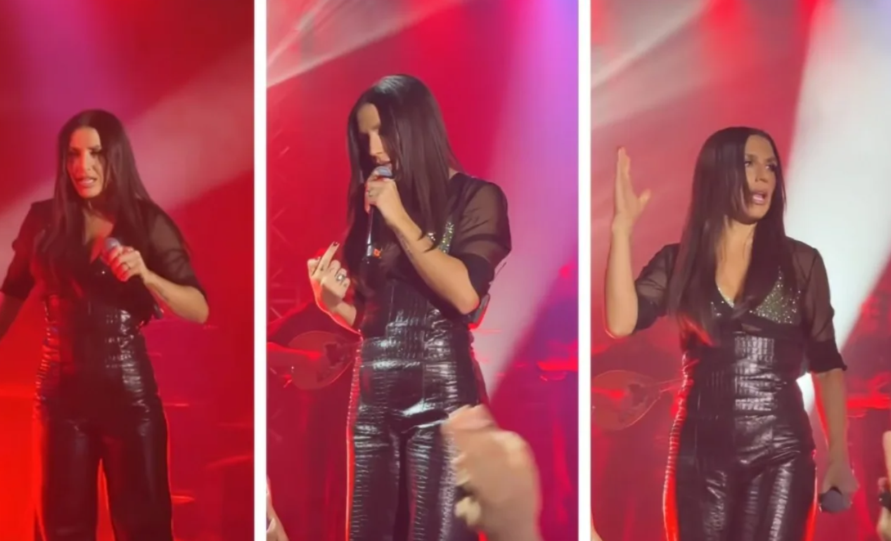 Ιουλία Καλλιμάνη: Σταμάτησε το τραγούδι και "άδειασε" θαμώνα - "Πετάς λουλούδια με νερό στο πρόσωπό μου" (BINTEO)