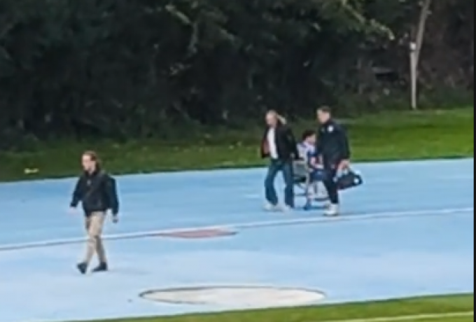 Απίθανο σκηνικό σε αγώνα της SL2: Μετέφεραν τραυματία με καρότσι... supermarket! (ΒΙΝΤΕΟ)