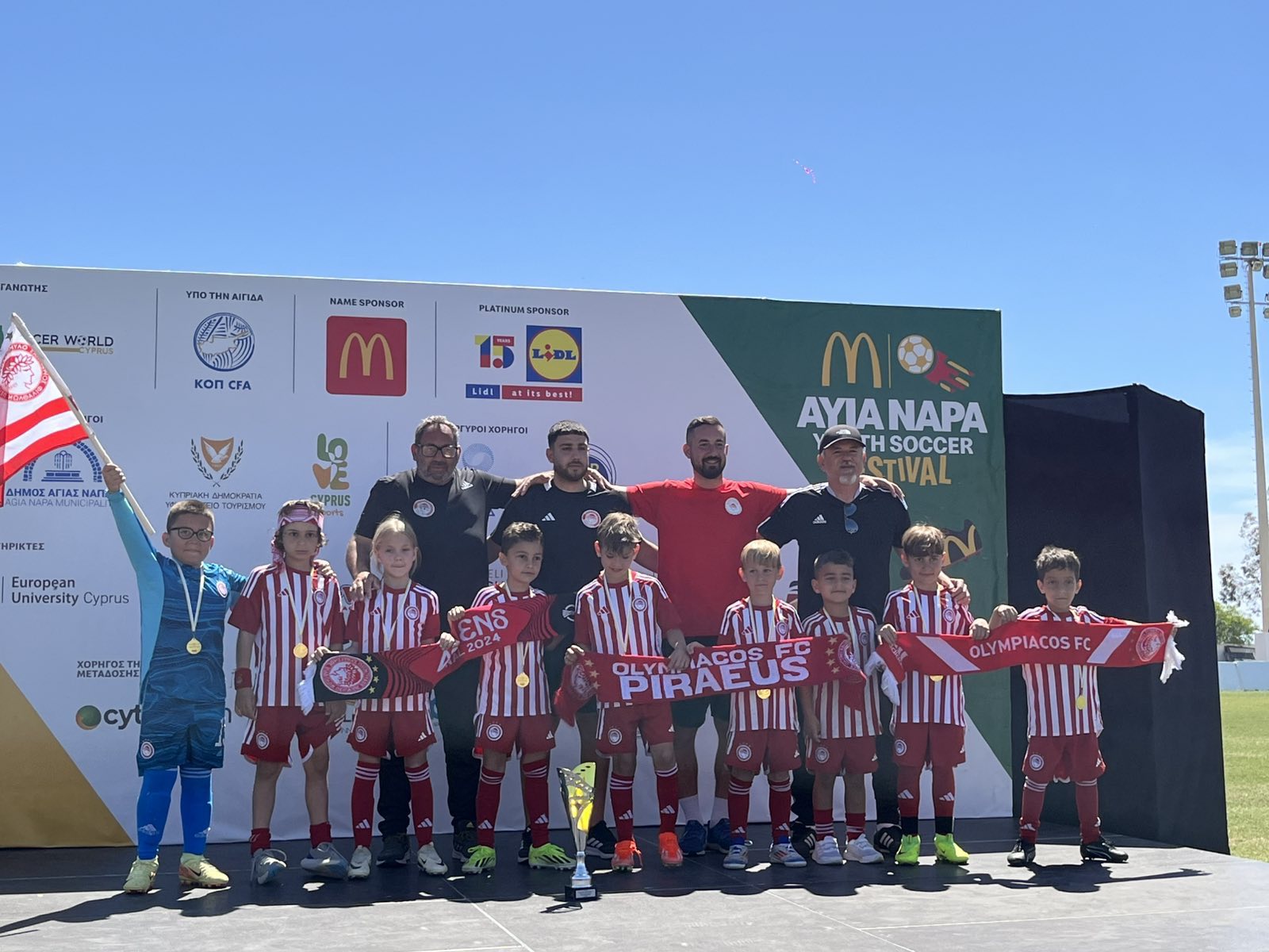 OLYMPIACOS SOCCER WORLD CYPRUS FC: Ο απολογισμός στο τουρνουά AYIA NAPA SOCCER FESTIVAL