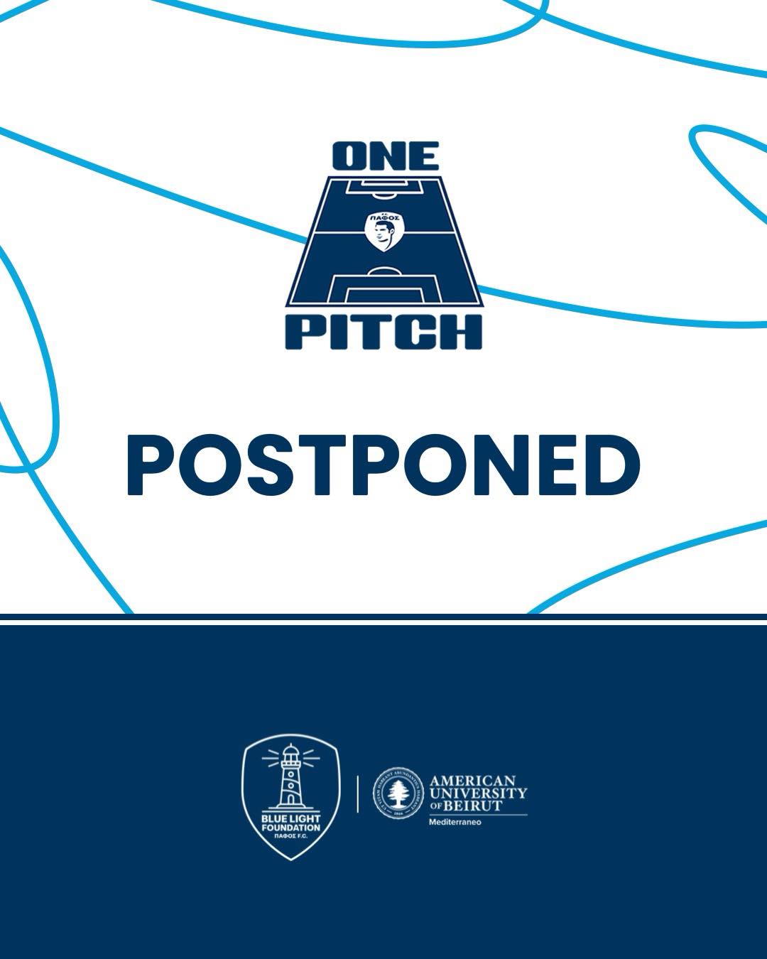 ΠΑΦΟΣ FC: Αναβολή του ONE PITCH, λόγω της κατάστασης στην Κύπρο…