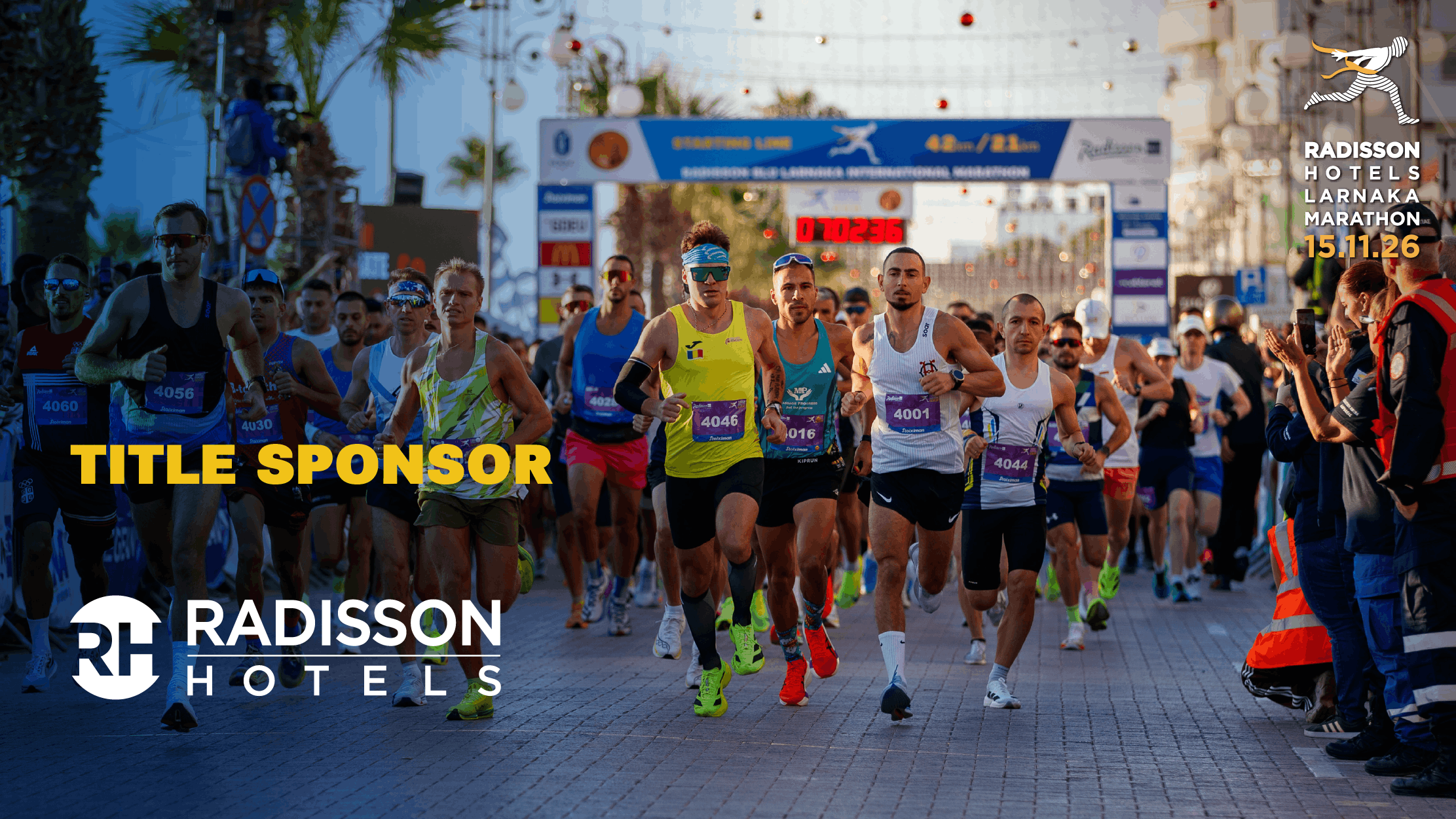 Τα Radisson Hotels αναλαμβάνουν την Ονομαστική Χορηγία του Μαραθωνίου Λάρνακας 2026, διευρύνοντας μια μακροχρόνια συνεργασία