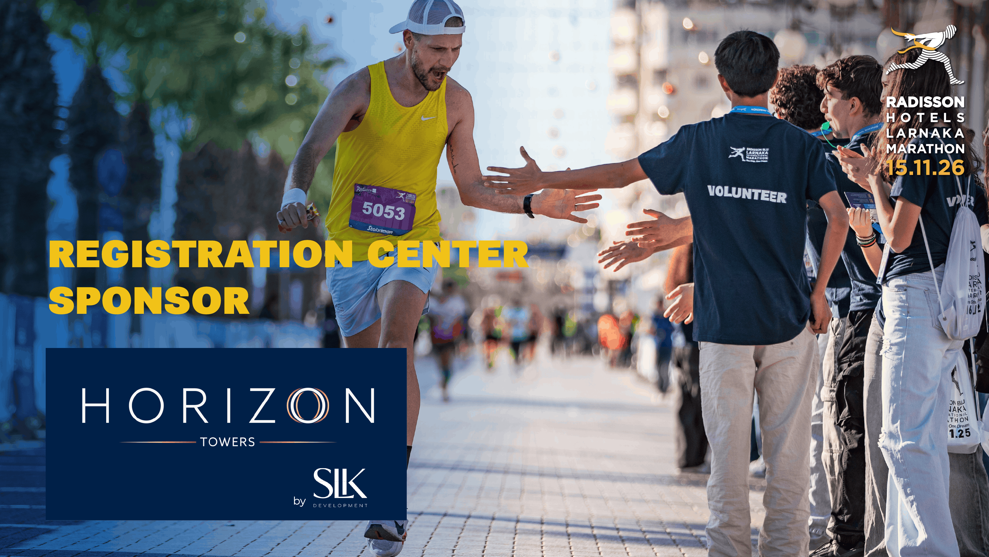 Το Horizon Towers της SLK Development χορηγός του Radisson Hotels Larnaka Marathon για ακόμα μία χρονιά