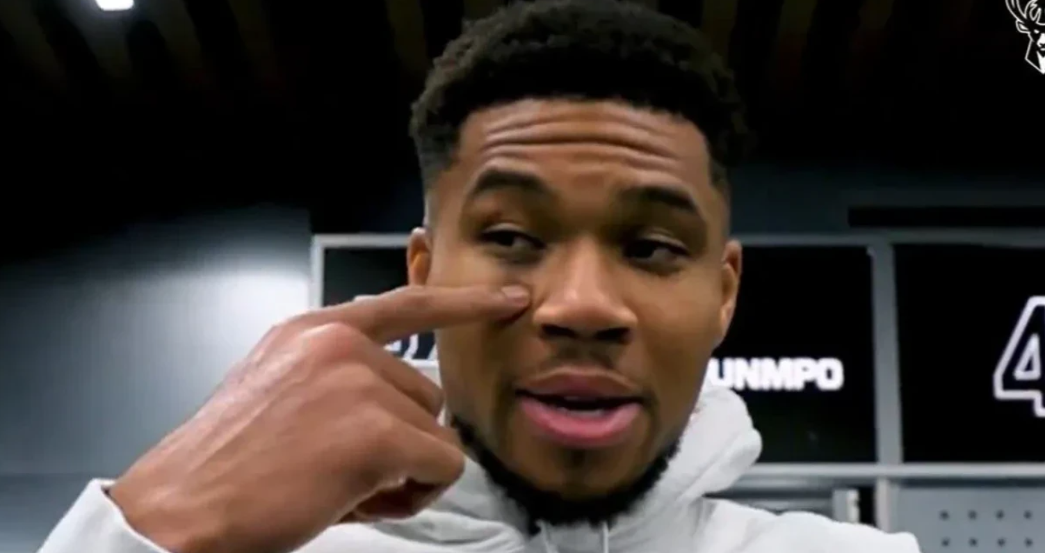 Ο Γιάννης Αντετοκούνμπο εμφανίστηκε με μαυρισμένο μάτι και αποκάλυψε ότι σταμάτησε έναν κλέφτη!