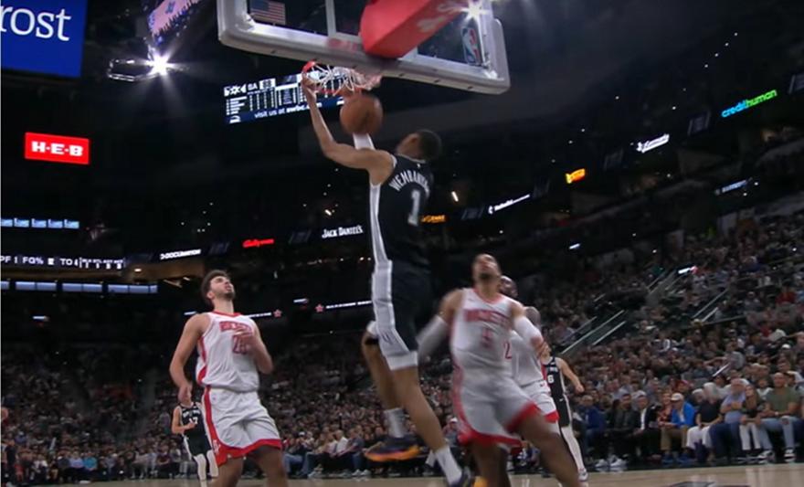 Με πολύ Γουεμπανιαμά και στην κορυφή Τζόνσον το Top 10 της ημέρας