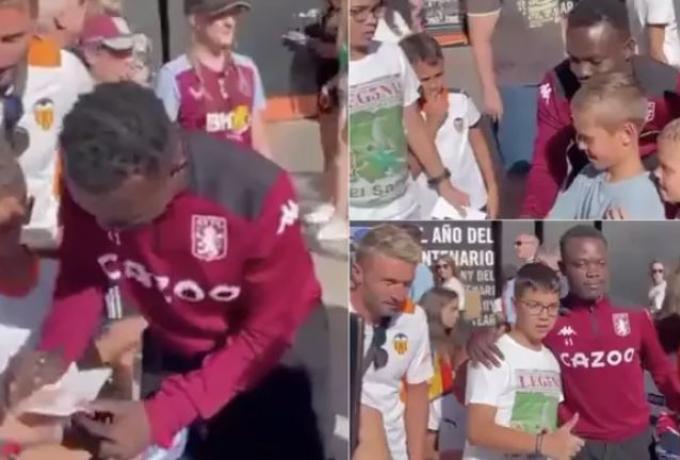 Τον πέρασαν για παίκτη της Άστον Βίλα και ο θεούλης έδινε αυτόγραφα κανονικά! (BINTEO)