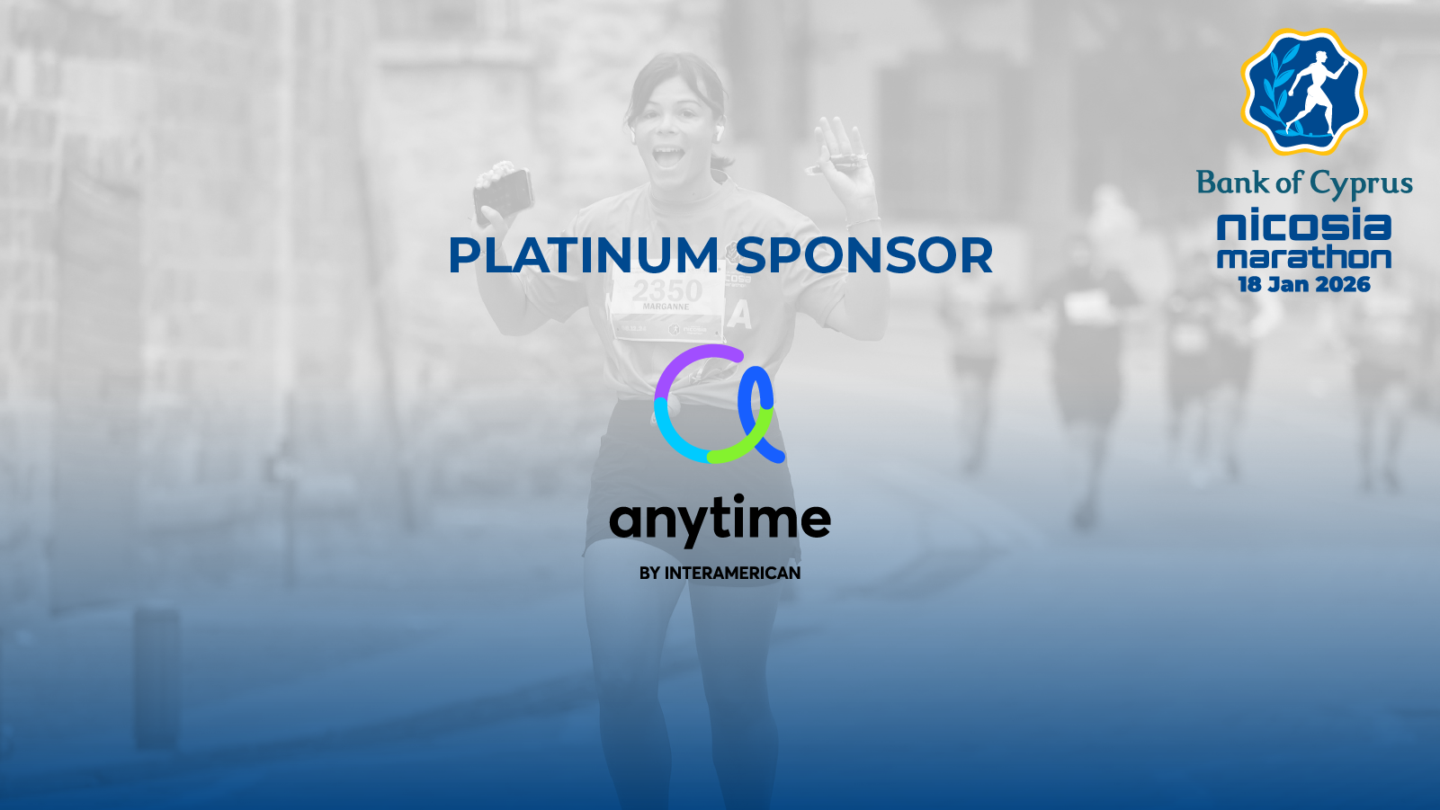 Η Anytime by Interamerican Χορηγός Ασφαλείας του Τράπεζα Κύπρου Μαραθωνίου Λευκωσίας