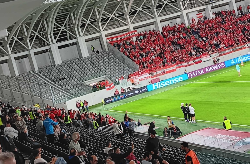 Περίπου 2000 τελικά οι Αυστριακοί φίλαθλοι στο «Αλφαμέγα»!