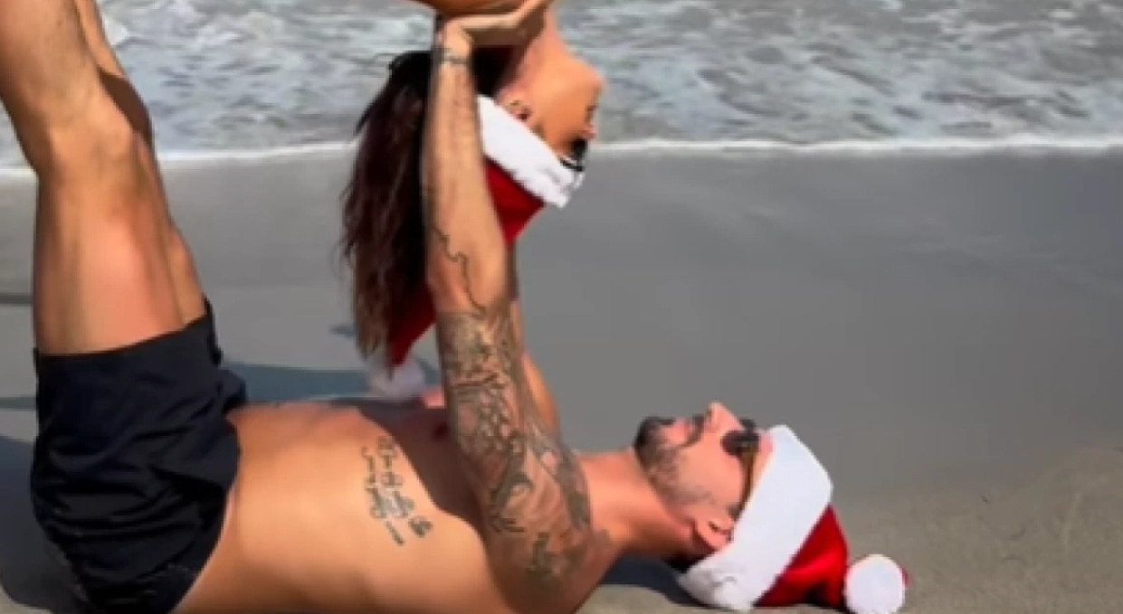 Ο Τραπ και η κουκλάρα σύντροφός του σε απίθανα και τολμηρά ακροβατικά (ΒΙΝΤΕΟ)