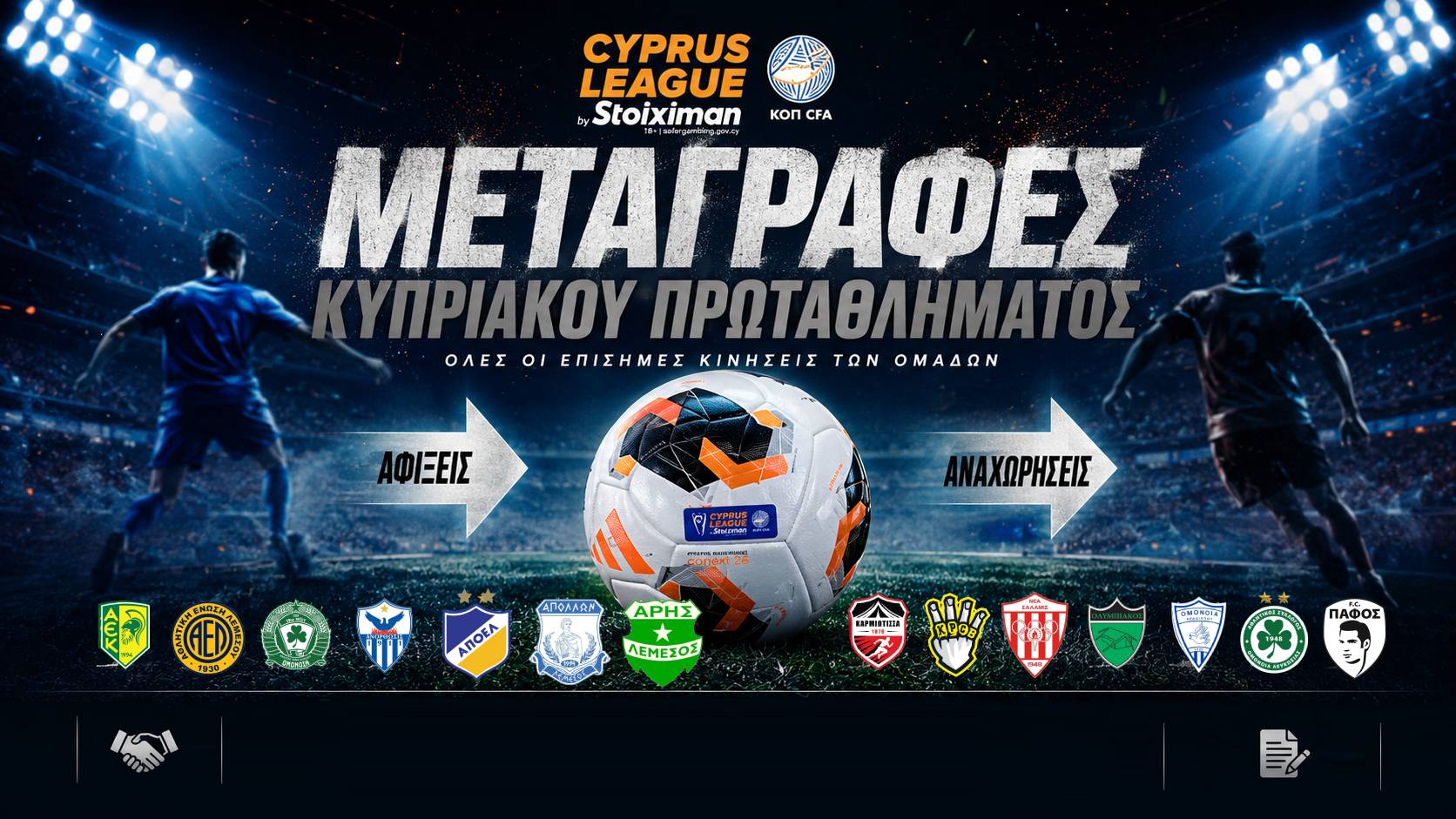 ΜΕΤΑΓΡΑΦΕΣ 2026/27: Οι ταυτότητες των μεταγραφικών αποκτημάτων