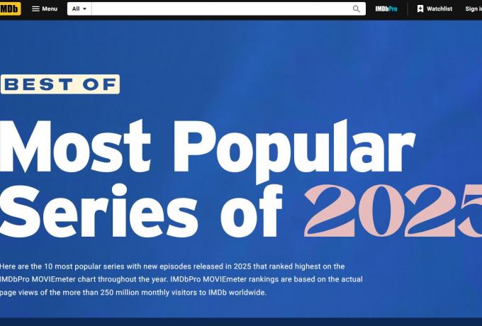 IMDb Top 10: Οι δημοφιλέστερες σειρές του 2025 - Η έκπληξη στο νούμερο 1