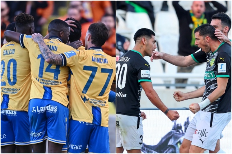 Σκόραρε στο 45' ο ΑΠΟΕΛ, άμεση απάντηση από την ΑΕΚ! Δείτε τα ΓΚΟΛ (ΒΙΝΤΕΟ)