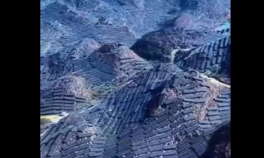 Ολόκληρα βουνά καλυμμένα με φωτοβολταϊκά στην Κίνα – Εντυπωσιακό βίντεο