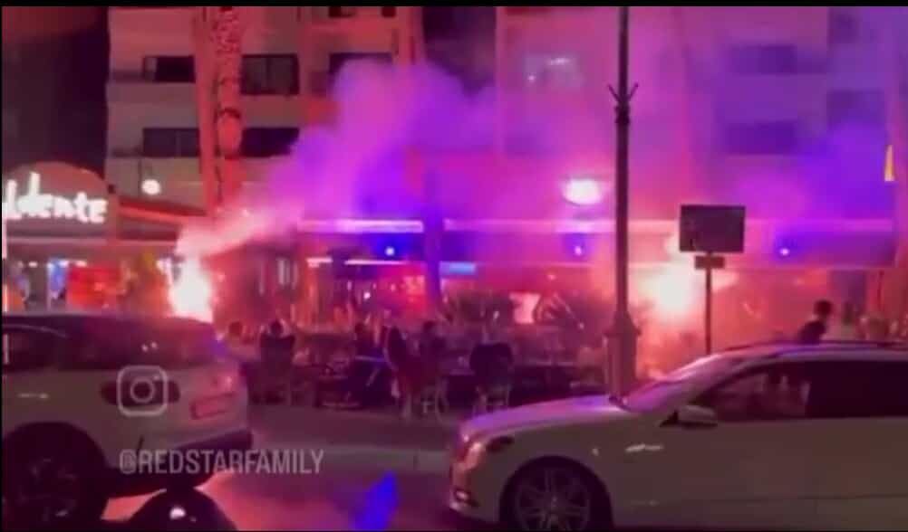 ΒΙΝΤΕΟ: Χαμός από οπαδούς του Ερυθρού Αστέρα στη Λάρνακα!