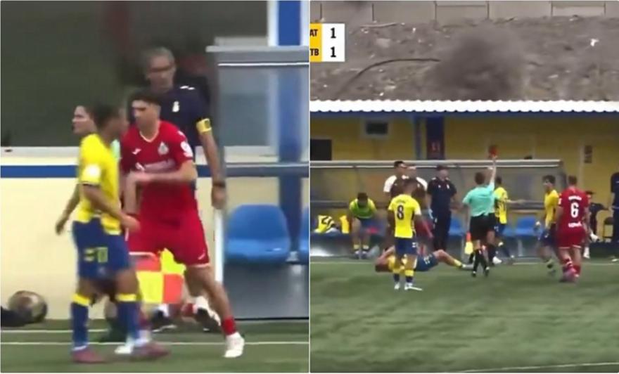 Παίκτης στην Ισπανία μπήκε αλλαγή και αποβλήθηκε μετά από 20 δευτερόλεπτα (ΒΙΝΤΕΟ)